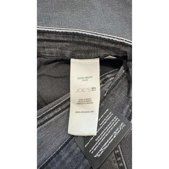 Joe's Jeans Denim Maxi Skirt Black Size 31 NWT - Picture 10 of 10